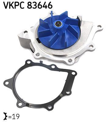 Bomba de agua (Bomba liquido refrigerante) SKF ref. VKPC 83646